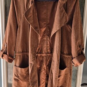 Elegant Tan Trench Coat